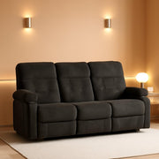 80 Inch Massage Recliner Sofa With Remote And USB Ports