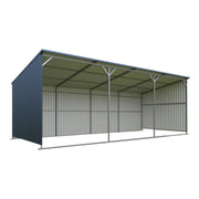 12' x 27' Horse Run-In Shed with Portable Skid Mount and Wide Front Opening for Livestock Shelter, TMG-MSL1227(Previously TMG-MSL2712)