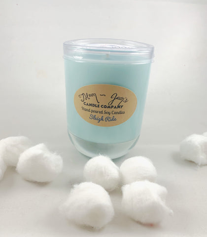 Sleigh Ride Soy Candle – Cozy & Festive Holiday Scent | Mam Jam’s