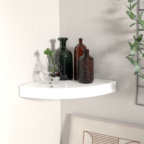 vidaXL Wall Corner Shelf Floating Corner Shelf Wall Mounted Display Shelf
