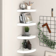 vidaXL Wall Corner Shelf Floating Corner Shelf Wall Mounted Display Shelf