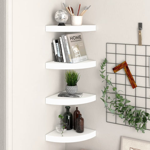 vidaXL Wall Corner Shelf Floating Corner Shelf Wall Mounted Display Shelf