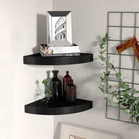vidaXL Wall Corner Shelf Floating Corner Shelf Wall Mounted Display Shelf