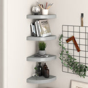 vidaXL Wall Corner Shelf Floating Corner Shelf Wall Mounted Display Shelf