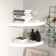 vidaXL Wall Corner Shelf Floating Corner Shelf Wall Mounted Display Shelf