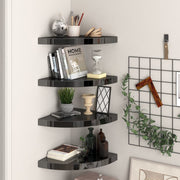 vidaXL Wall Corner Shelf Floating Corner Shelf Wall Mounted Display Shelf