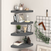 vidaXL Wall Corner Shelf Floating Corner Shelf Wall Mounted Display Shelf