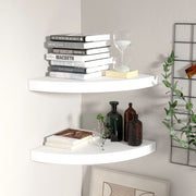 vidaXL Wall Corner Shelf Floating Corner Shelf Wall Mounted Display Shelf