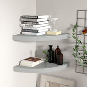 vidaXL Wall Corner Shelf Floating Corner Shelf Wall Mounted Display Shelf