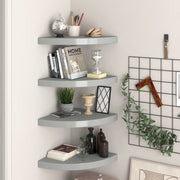 vidaXL Wall Corner Shelf Floating Corner Shelf Wall Mounted Display Shelf