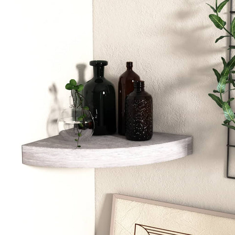 vidaXL Wall Corner Shelf Floating Corner Shelf Wall Mounted Display Shelf