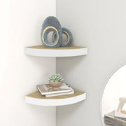 vidaXL Wall Corner Shelf Floating Corner Shelf Wall Mounted Display Shelf