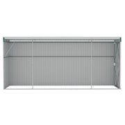 vidaXL Storage Shed Wall-mounted Garden Shed for Backyard Galvanized Steel