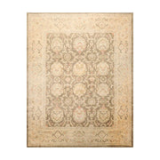 8x10 Olive Green, Beige Hand Knotted 100% Wool Peshawar Traditional Oriental Area Rug