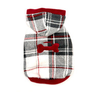 "Snowy Roads" Luxe Fleece Blanket Hoodie in Lodge Plaid