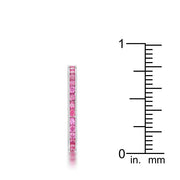 Teresa 0.5ct Ruby CZ Stainless Steel Eternity Band-2