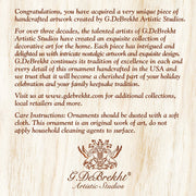 Bluebird Mercury Glass Ornaments by G. Debrekht - Wildlife Holiday Decor - 776006