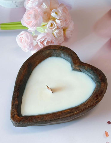 Endless Love Wooden Candle for Romantic Ambiance