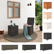 vidaXL Outdoor Storage Deck Box Chest for Patio Cushions Tools Solid Fir Wood